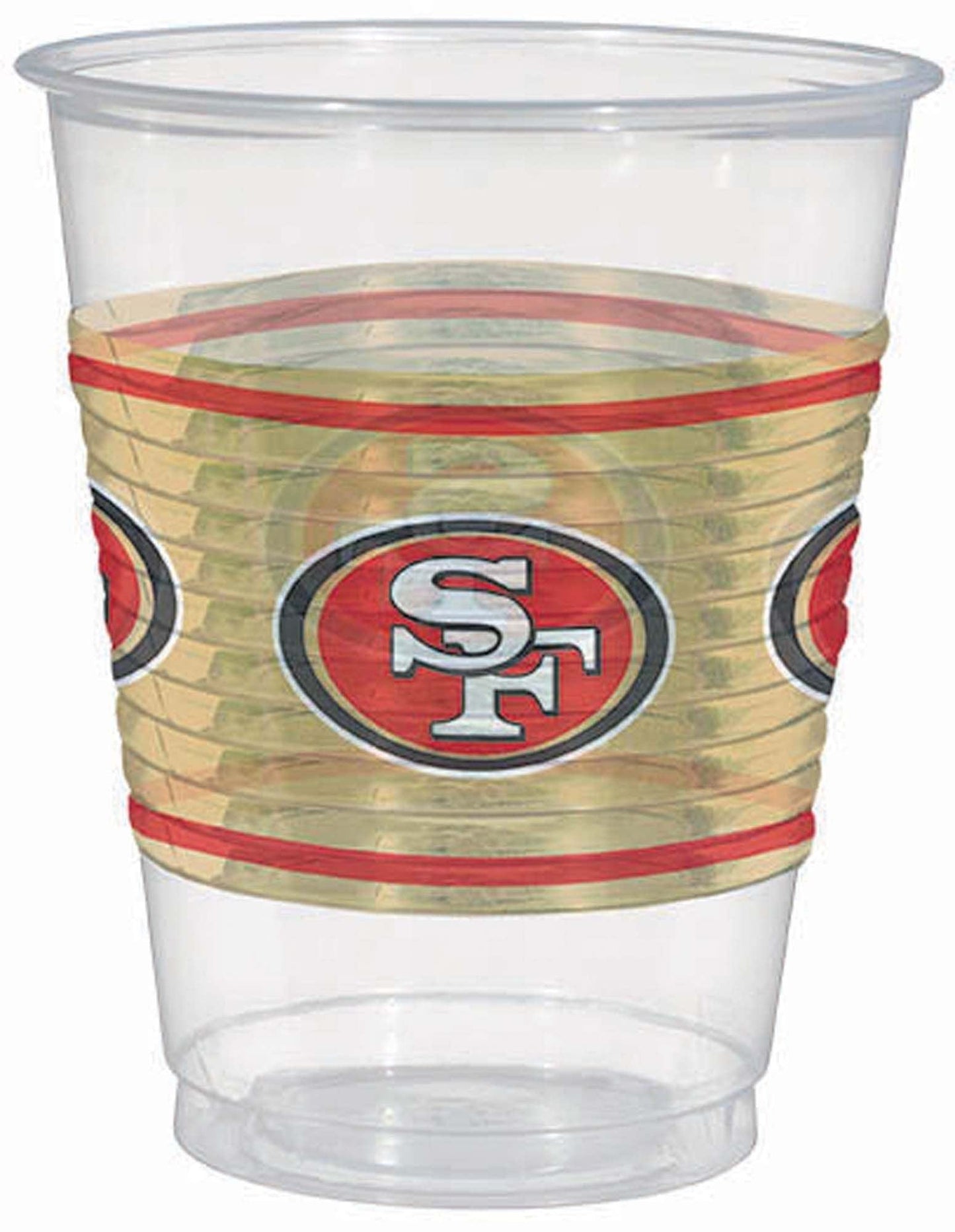 Amscan Party Supplies San Francisco 49ers Plastic 16 oz Cups (25 count)