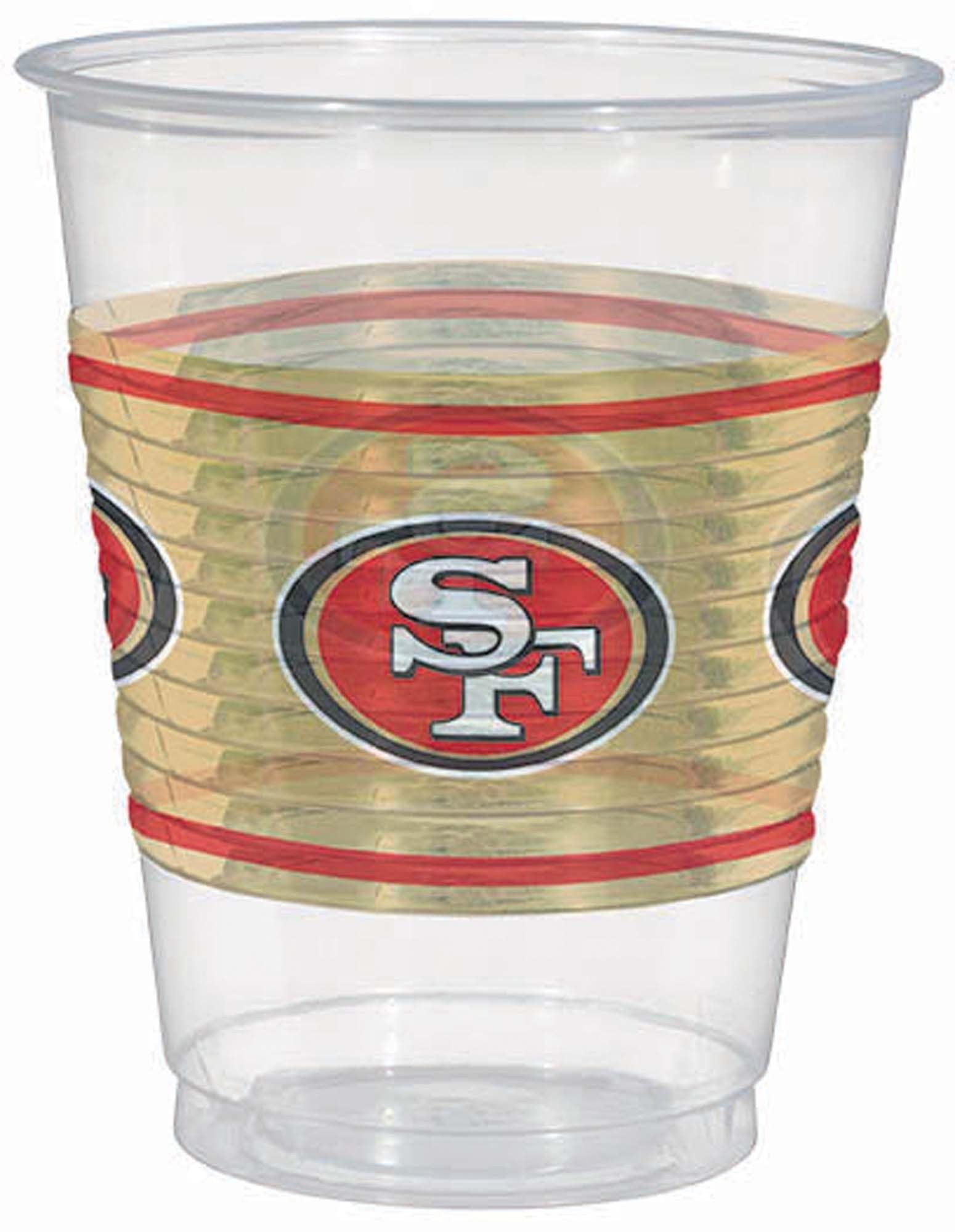 Amscan Party Supplies San Francisco 49ers Plastic 16 oz Cups (25 count)