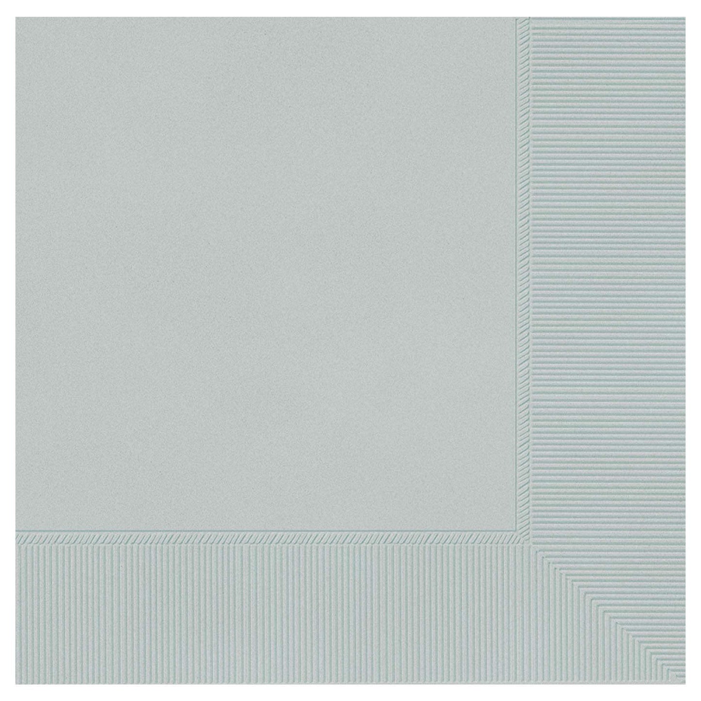 Amscan Party Supplies Silver Lunch Napkins 2 Ply 50ct (50 count)