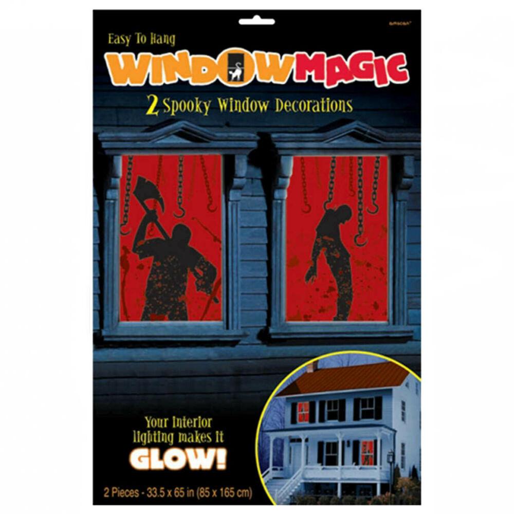 Amscan Party Supplies Spooky Window Magic Halloween Decorations