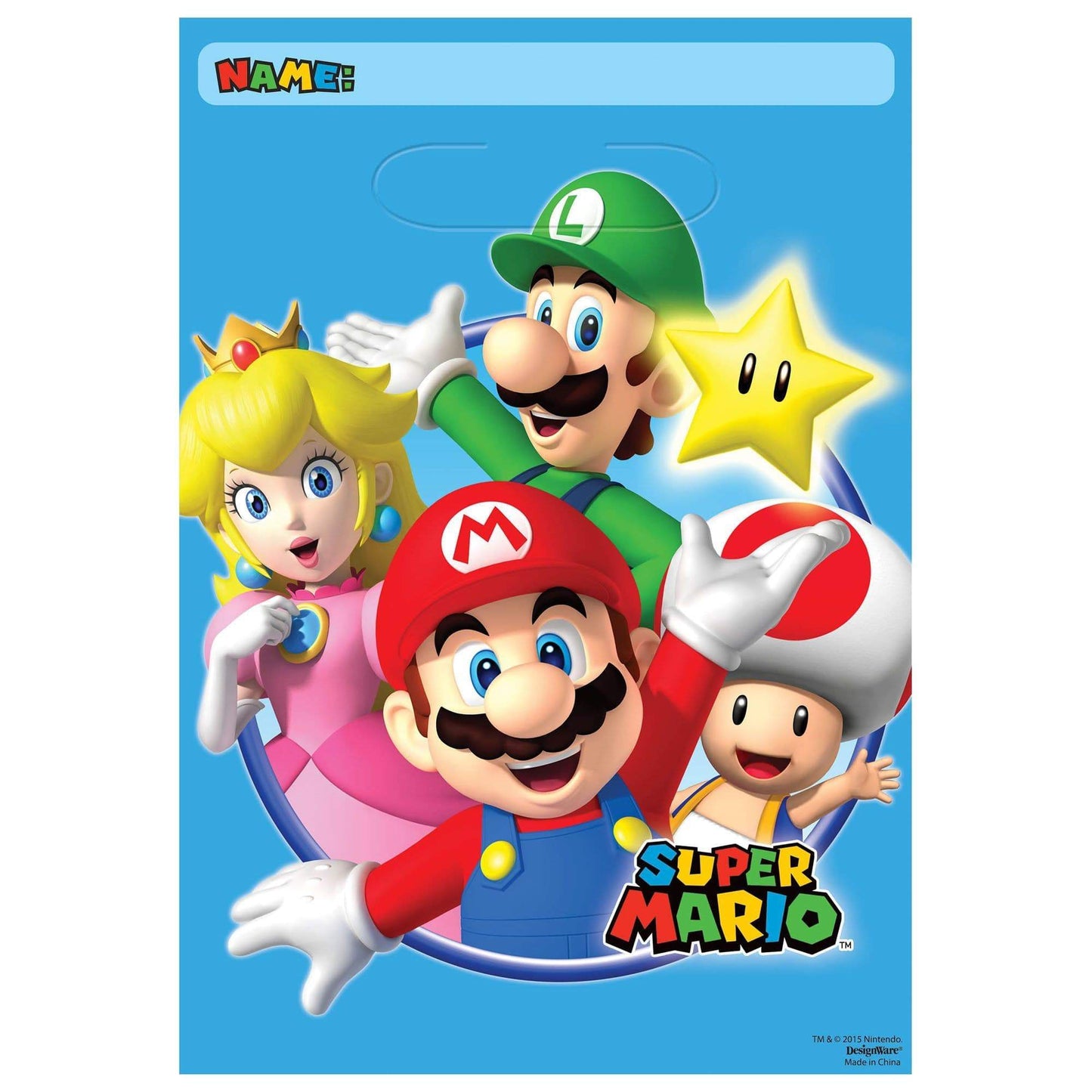 Amscan Party Supplies Super Mario Loot Bags (8 count)