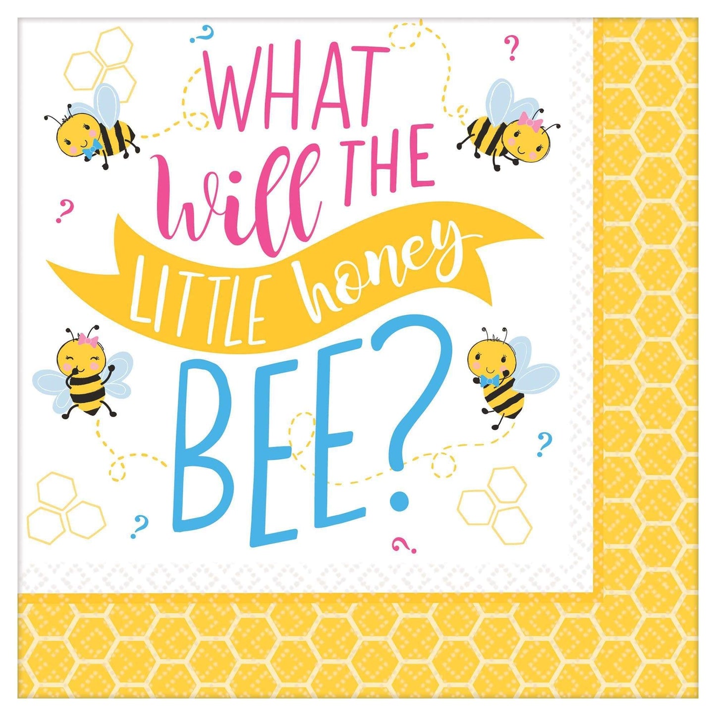 Amscan Party Supplies What Will It Be? Lunch Napkins (16 count)
