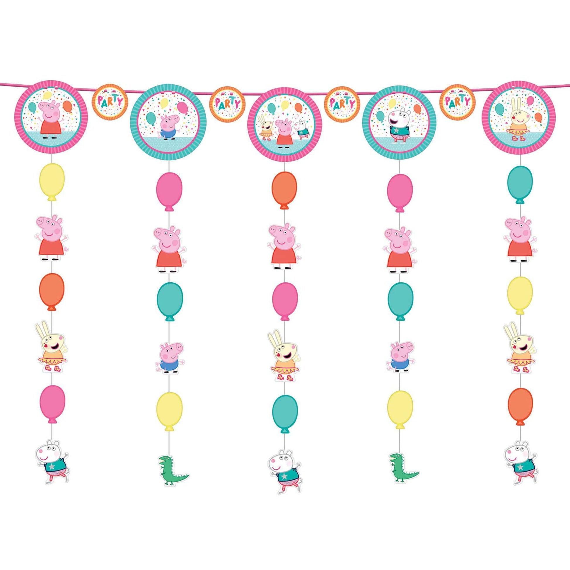 Amscan Peppa Pig Confetti Party Hanging String Decoration