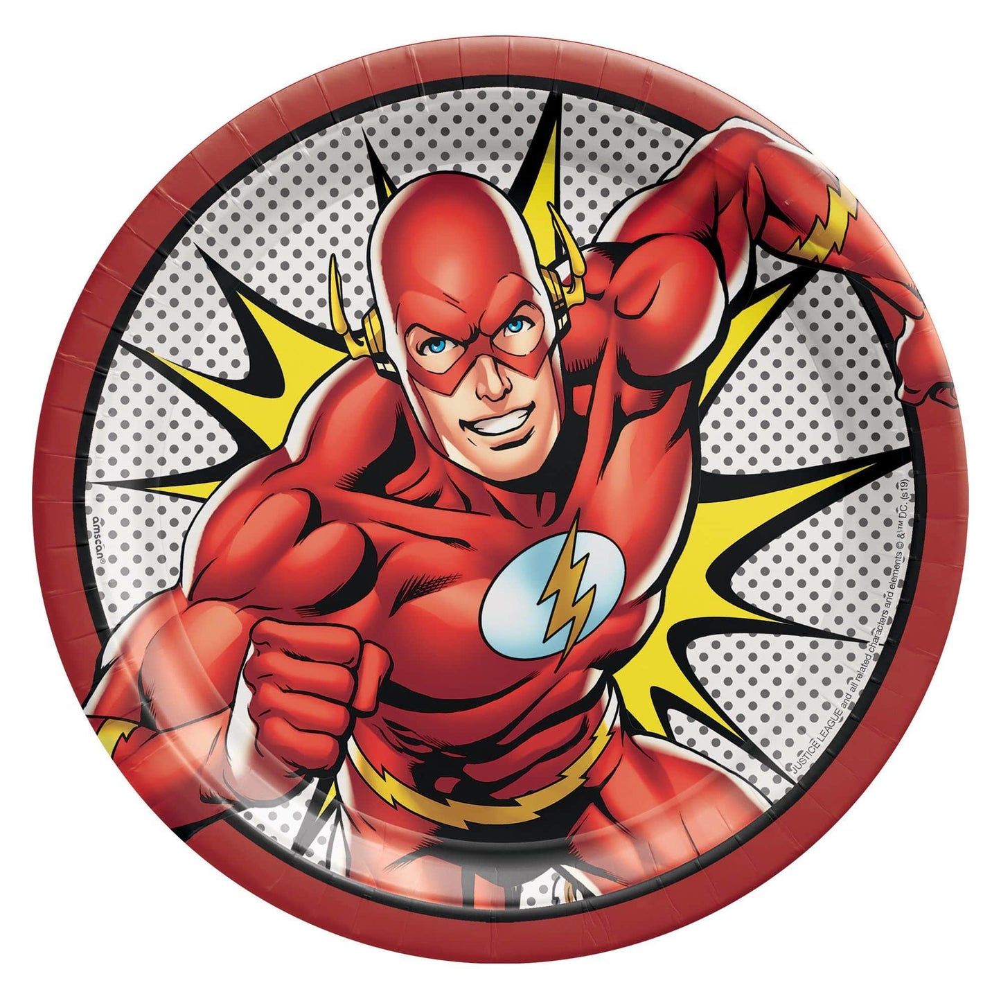 Amscan The Flash Justice League Heroes Unite 9″ (8 count)