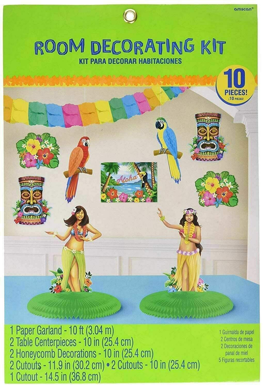 Amscan Tiki Room Decorating Kit