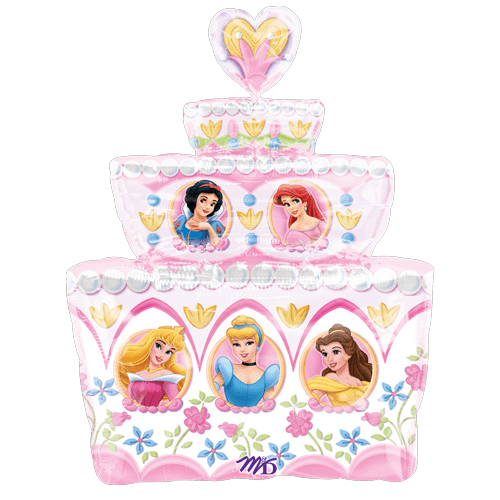 Anagram Disney Princess Tiered Cake 28″ Balloon