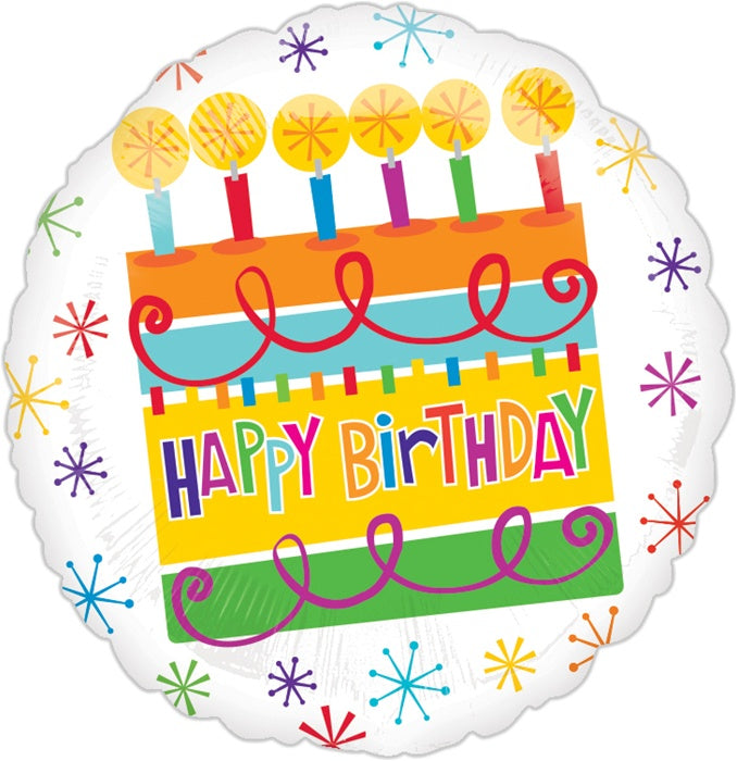 18" Happy Birthday Cake - ValueLine