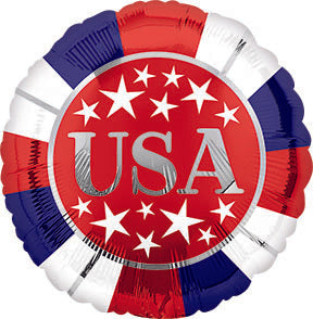 18" USA - Red, White, and Blue - Pack of 10 - Anagram
