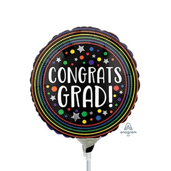 9" Congrats Grad Colorful Circles (25ct) - Anagram