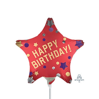 9" Red Satin Party (25ct) - Anagram