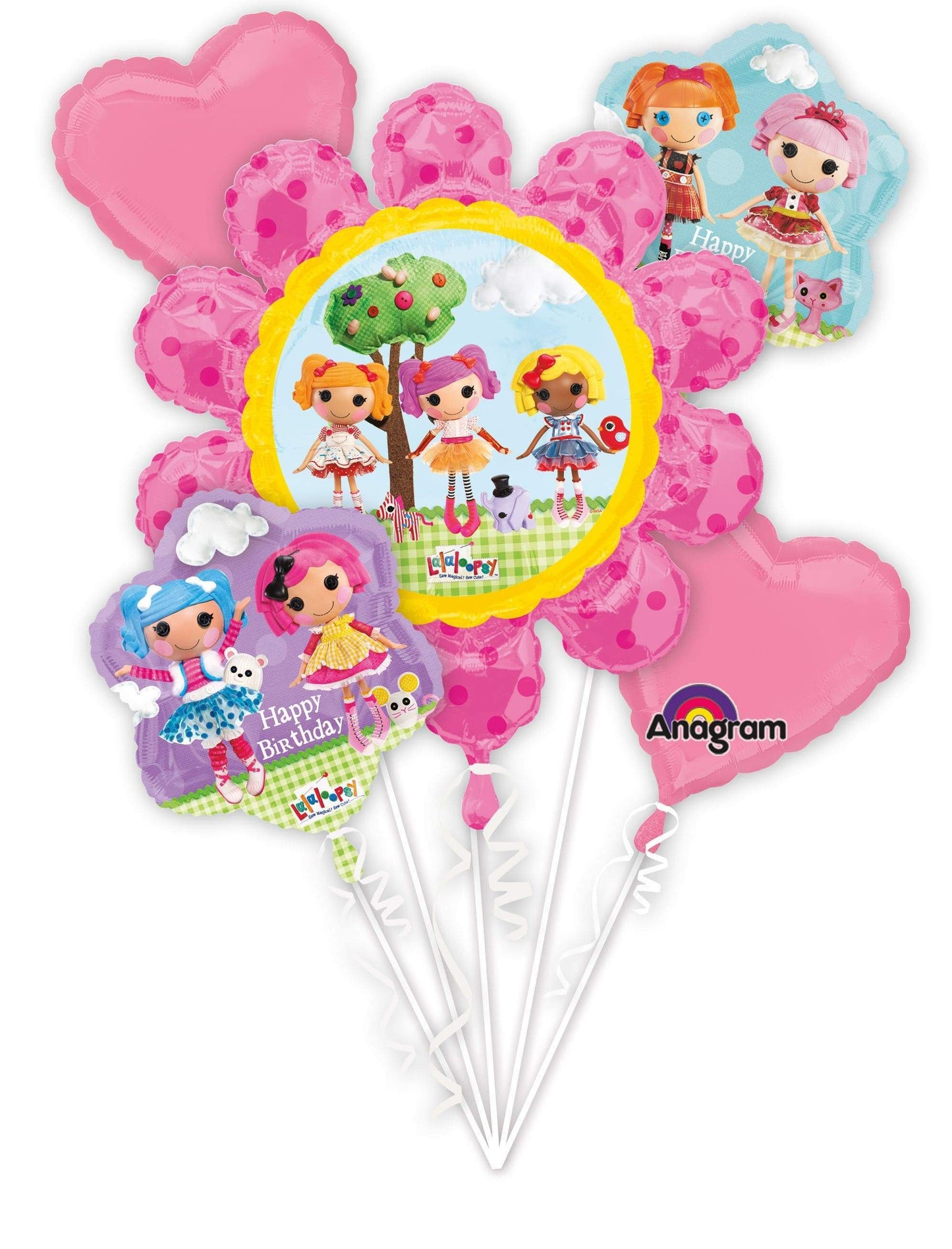 Anagram LaLaLoopsy Happy Birthday Balloon Bouquet