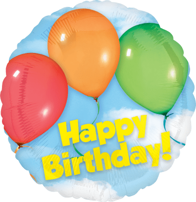 Anagram Mylar & Foil 18" Blue Happy Birthday Foil Balloons