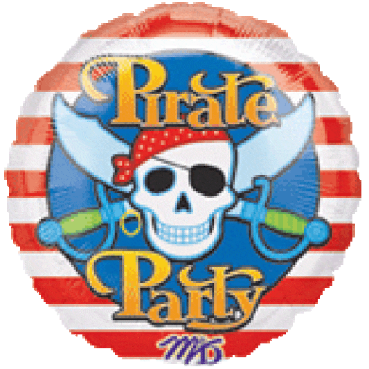 Anagram Mylar & Foil 18" Pirate Party Foil Balloons