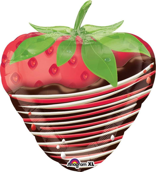 Anagram Mylar & Foil 19" Chocolate Dipped Strawberry Foil Balloons