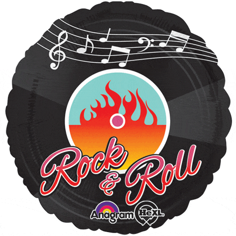 Anagram Mylar & Foil '50s Rock-N-Roll 18″ Balloon