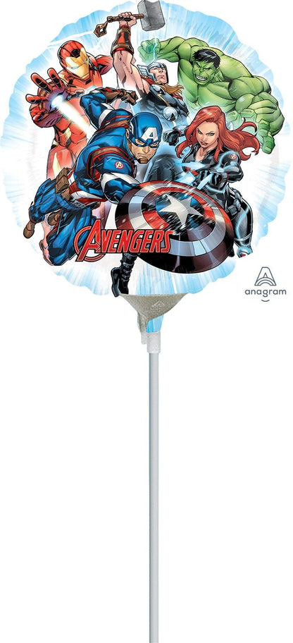 Anagram Mylar & Foil 9" Airfill Avengers Foil Balloons
