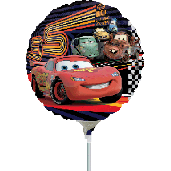 Anagram Mylar & Foil 9" Cars Mcqueen and Group Foil Balloons