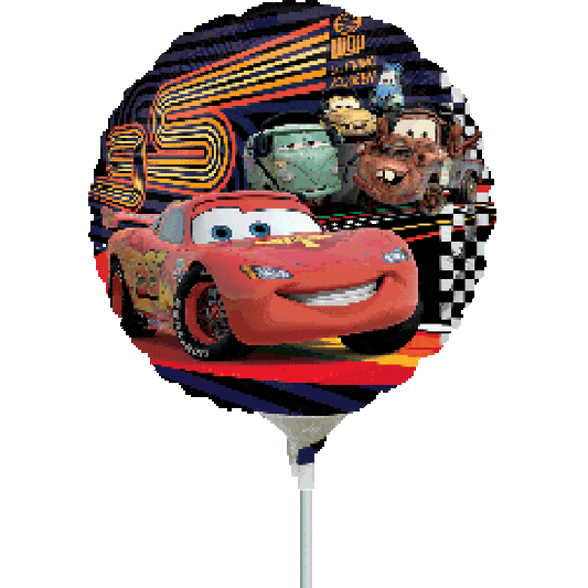 Anagram Mylar & Foil 9" Cars Mcqueen and Group Foil Balloons