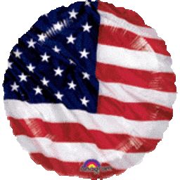 Anagram Mylar & Foil American Flag Flying Colors 18″ Balloon