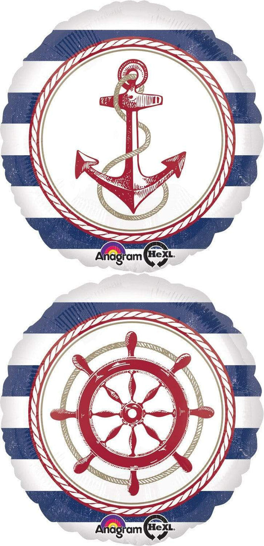 Anagram Mylar & Foil Anchors Aweigh 18″ Balloon