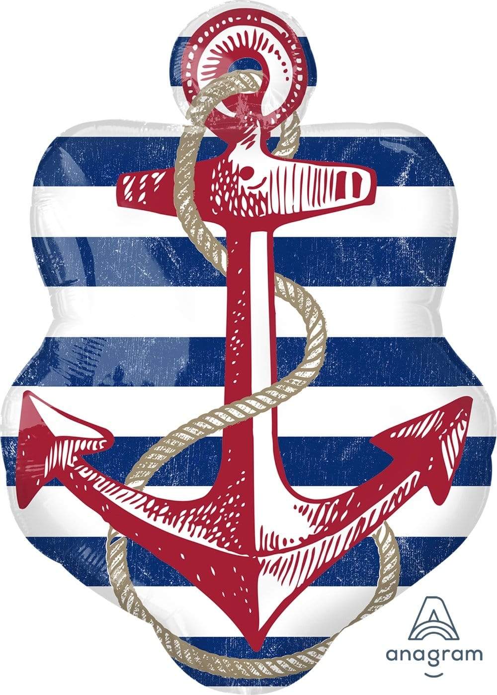 Anagram Mylar & Foil Anchors Aweigh Anchor 30" Mylar Foil Balloon