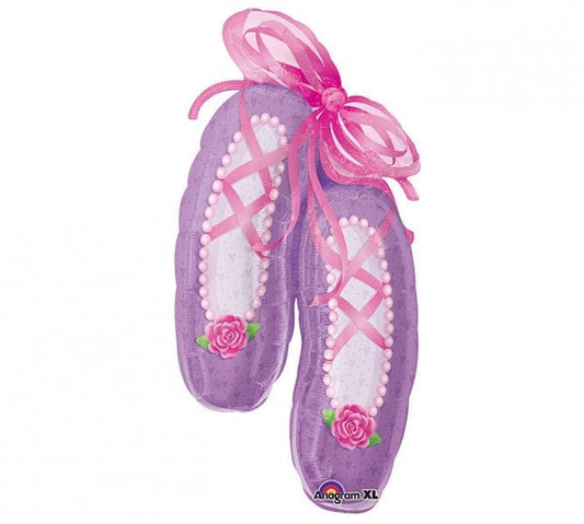Anagram Mylar & Foil Ballerina Ballet Slippers 39″ Balloon