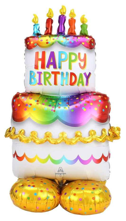 Anagram Mylar & Foil Birthday Cake Airloonz 60″ Balloon