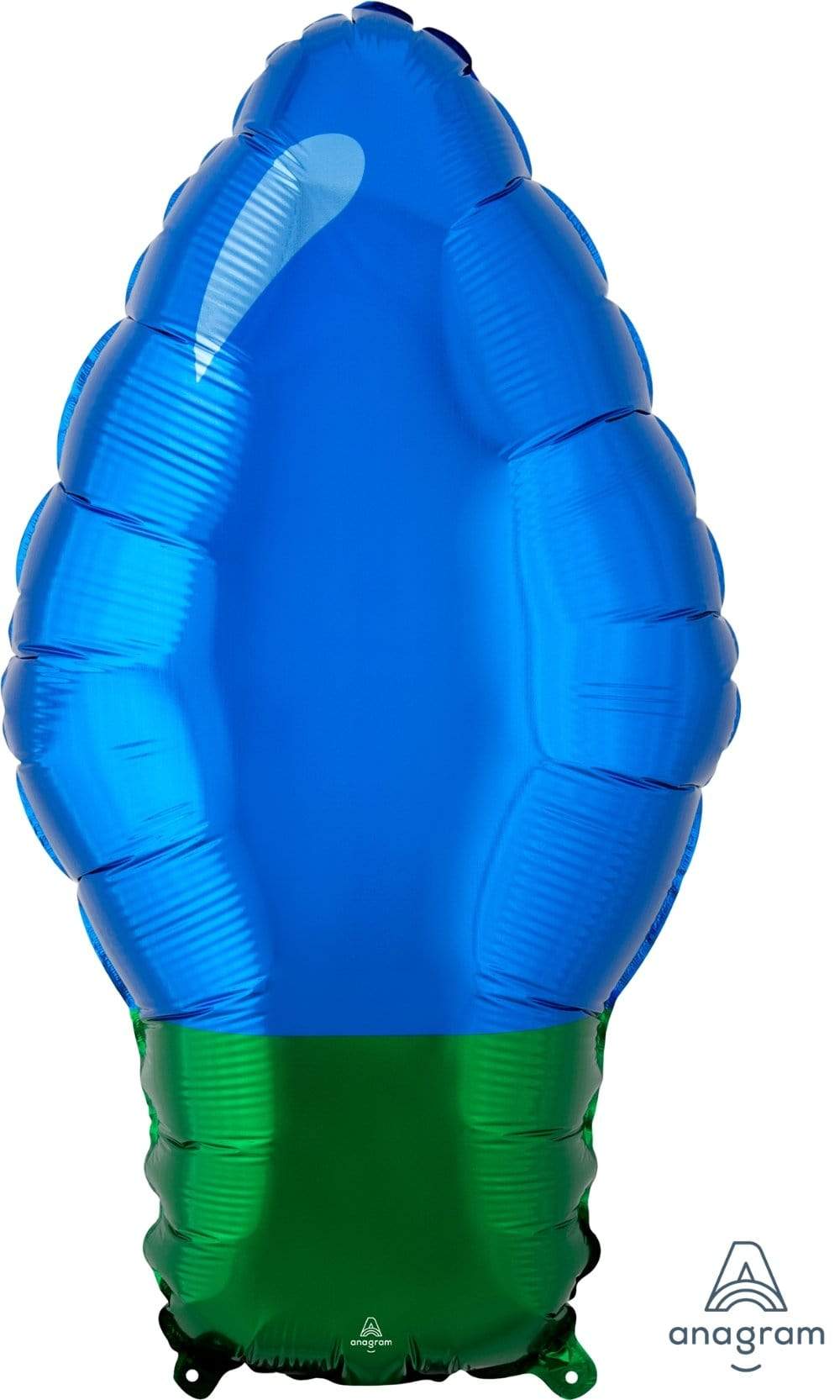 Anagram Mylar & Foil Blue Christmas Light Bulb 22″ Balloon