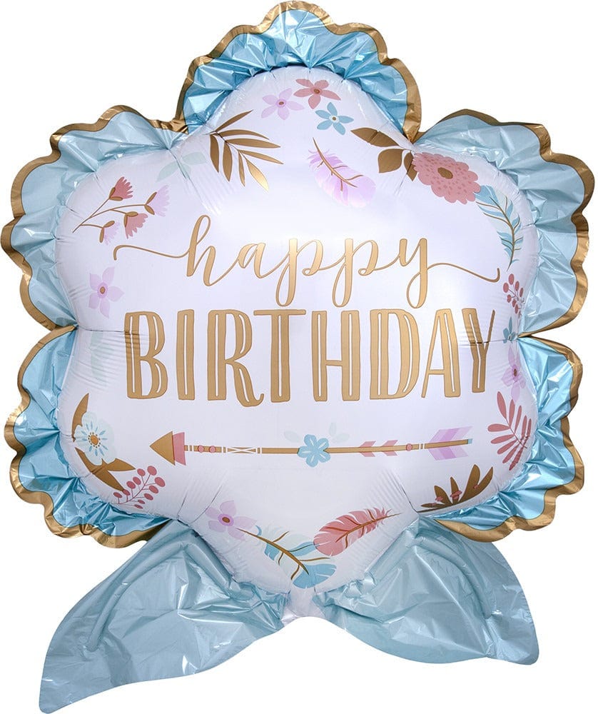Anagram Mylar & Foil Boho Happy Birthday 27″
