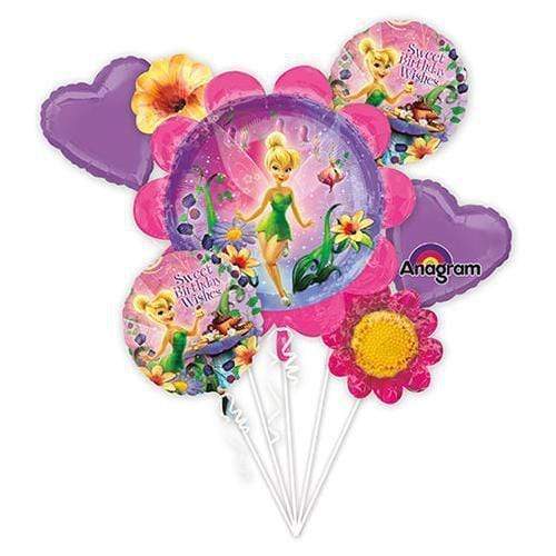Anagram Mylar & Foil Bouquet Tinker Bell Birthday Foil Balloons