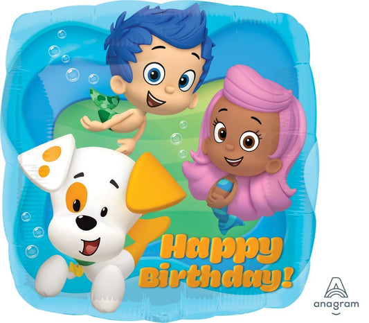 Anagram Mylar & Foil Bubble Guppies 18" Happy Birthday Balloon