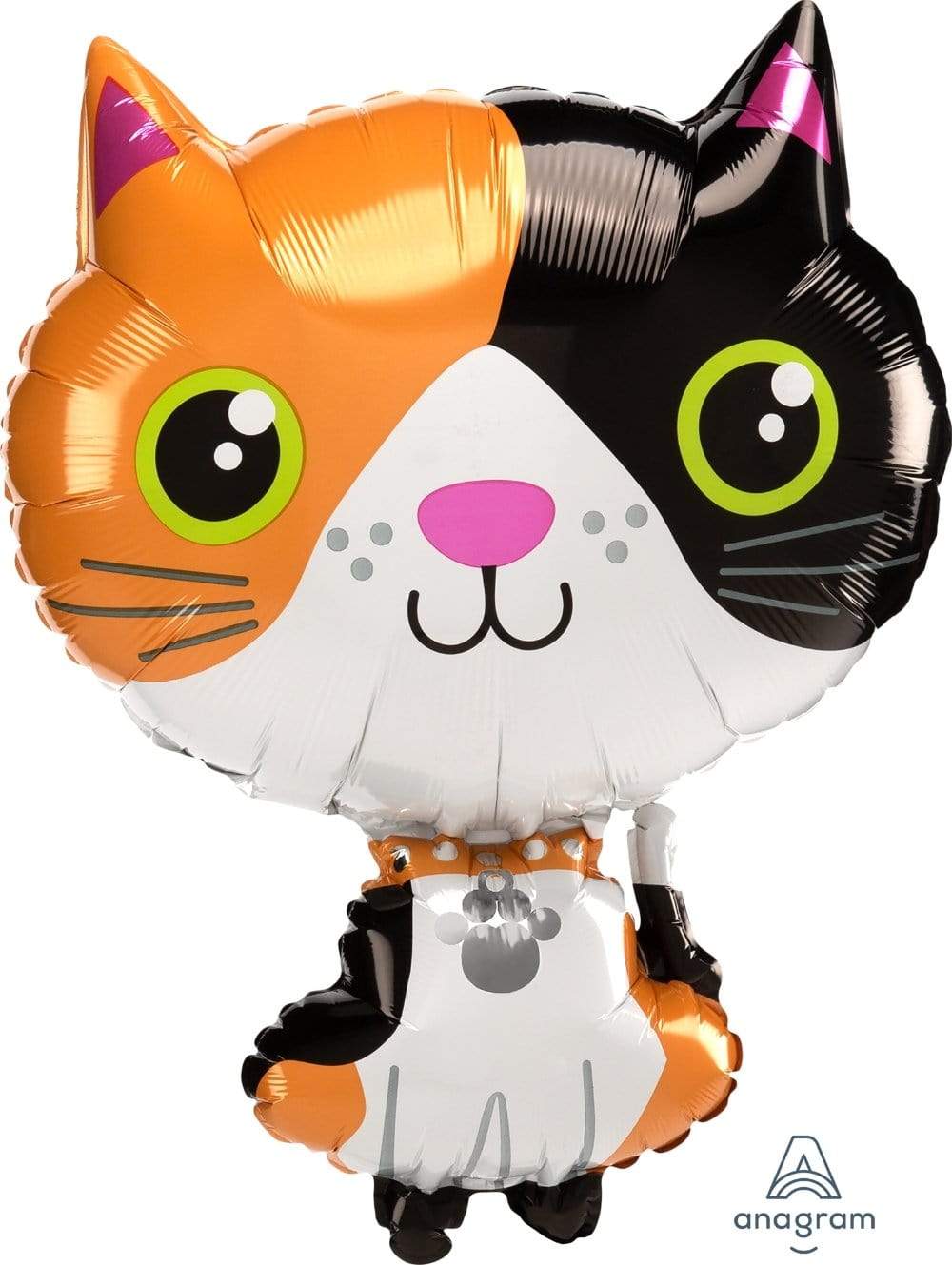 Anagram Mylar & Foil Calico Cat 21″ Balloon