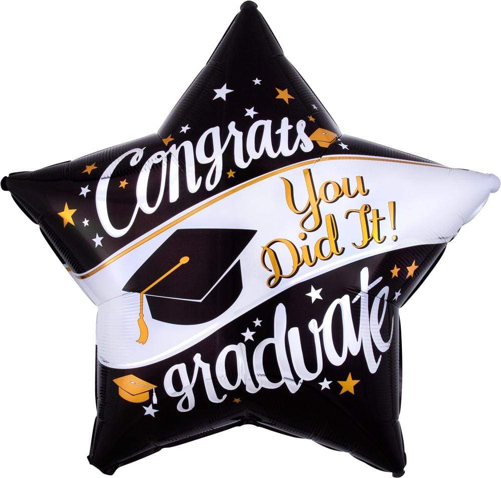 Anagram Mylar & Foil Congrats You Did It! Graduate 28″ Balloon