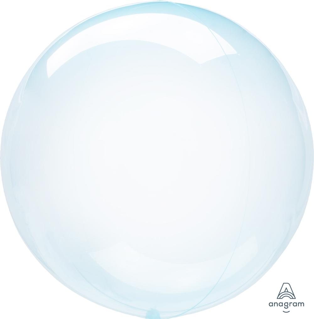 Anagram Mylar & Foil Crystal Clearz™ Blue 18″ Spherical Balloon