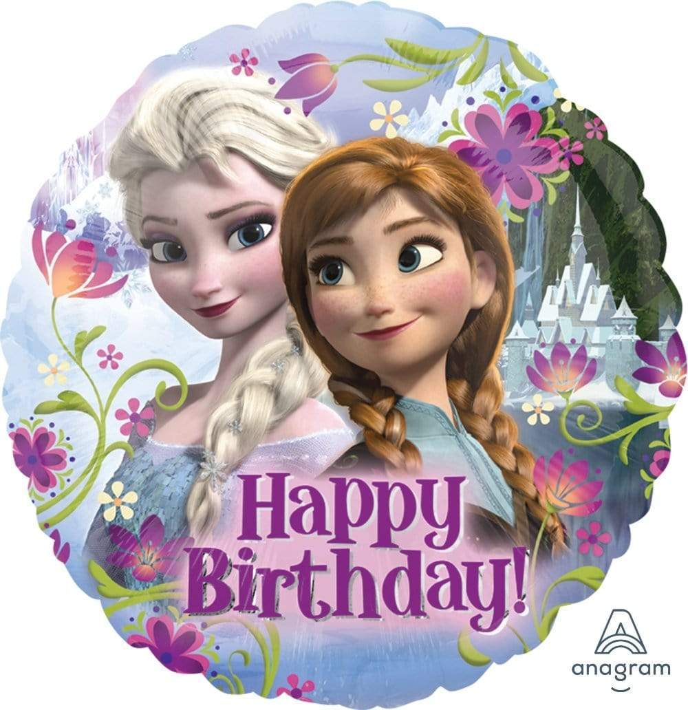 Anagram Mylar & Foil Frozen Happy Birthday 17″ Balloon