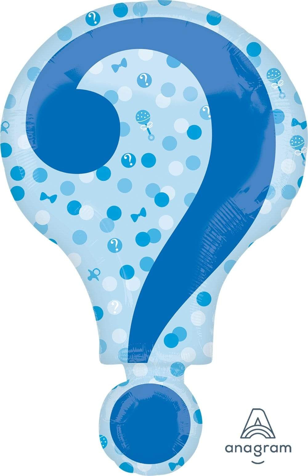 Anagram Mylar & Foil Gender Reveal 28" Mylar Foil Balloon