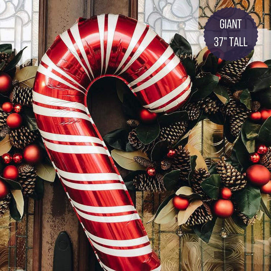 Anagram Mylar & Foil Giant Candy Cane 37" Balloon