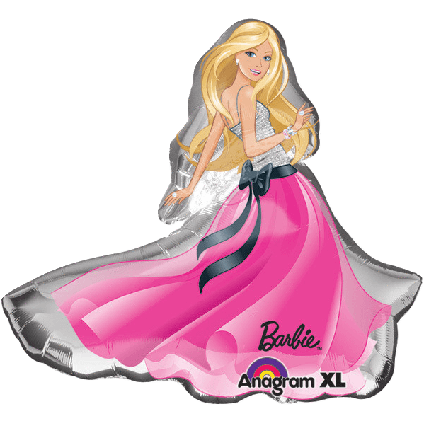 Glam Barbie Giant Pink Dress 32" Balloon
