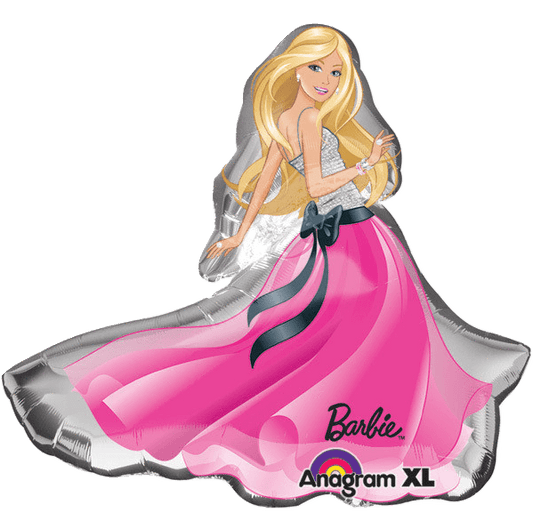 Glam Barbie Giant Pink Dress 32" Balloon