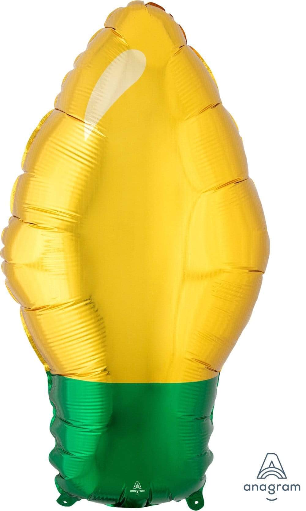Anagram Mylar & Foil Gold Christmas Light Bulb 22″ Balloon