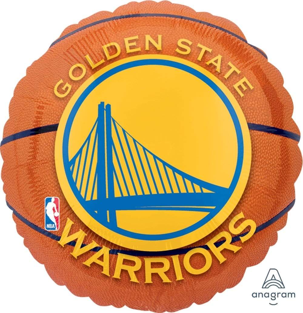 Anagram Mylar & Foil Golden State Warriors Basketball 18″ Foil Balloon