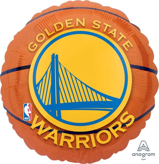 Anagram Mylar & Foil Golden State Warriors Basketball 18″ Foil Balloon