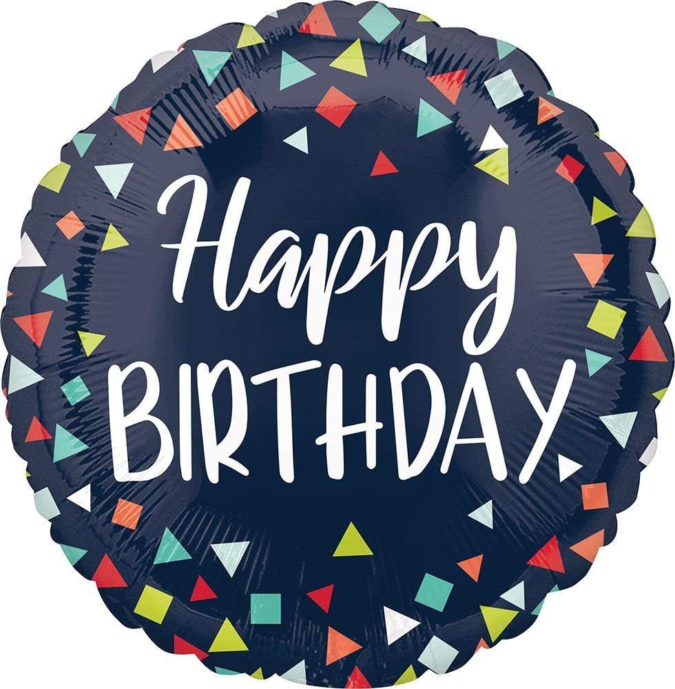 Anagram Mylar & Foil Happy Birthday Reason To Celebrate 17″ Balloon