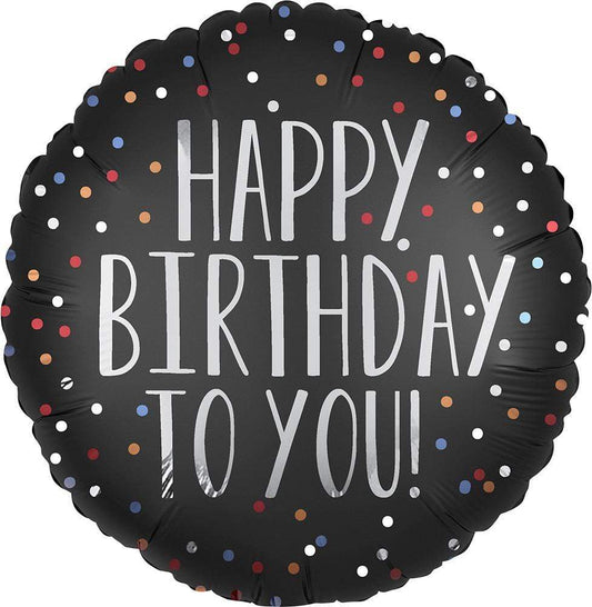 Anagram Mylar & Foil Happy Birthday To You! Satin 18″ Balloon