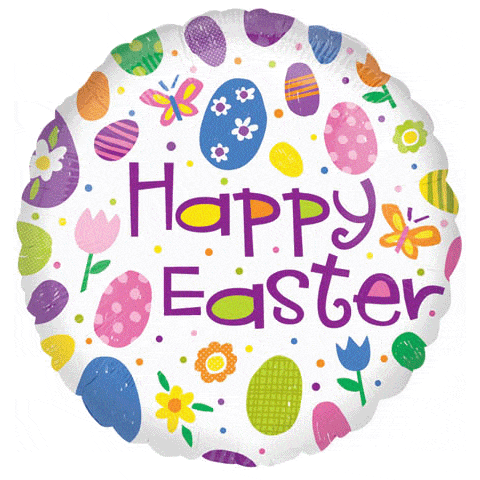 Anagram Mylar & Foil Happy Easter Eggs 18″ Balloon