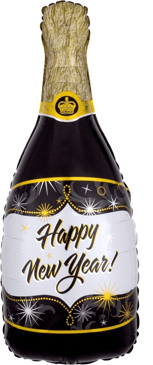 Happy New Year Giant 36" Champagne Bottle Balloon