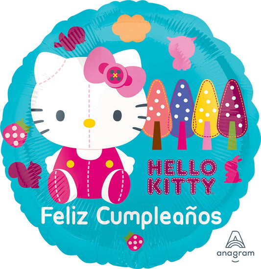 Anagram Mylar & Foil Hello Kitty Feliz Cumpleaños 18″ Balloon