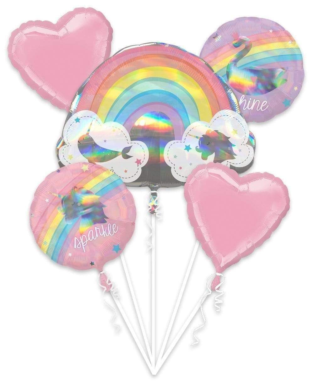 Anagram Mylar & Foil Magical Rainbow Balloon Unicorn Bouquet