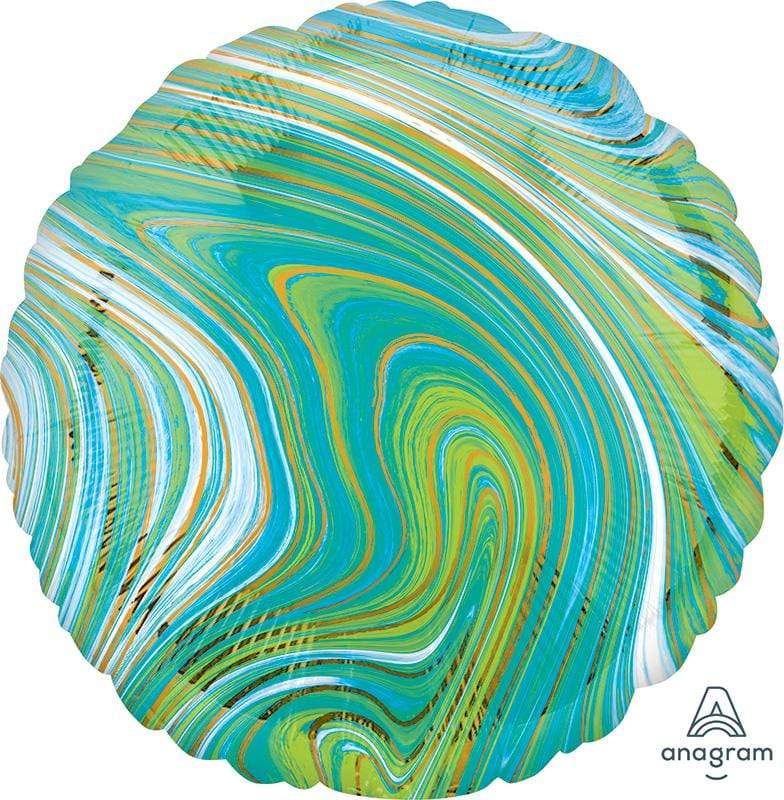 Marblez™ Blue Green Circle 18″ Balloon