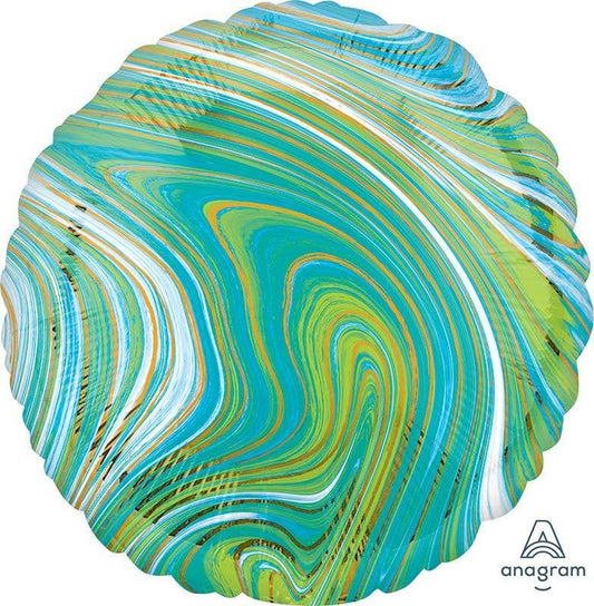 Marblez™ Blue Green Circle 18″ Balloon